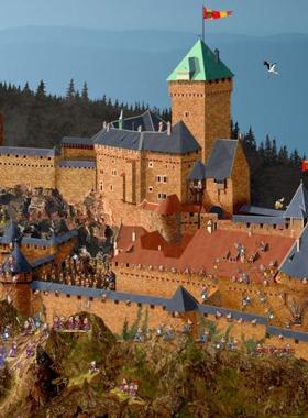 新款包邮 法国Grafika进口成人益智拼图33308欧根尼斯城堡1000片