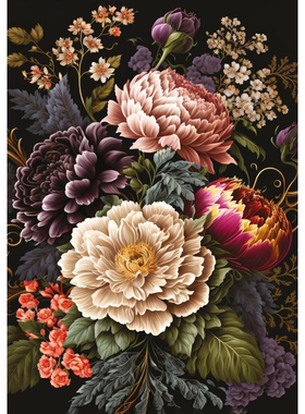 新款包邮 Interdruk波兰进口成人益智拼图500片花卉系列 绮丽花韵