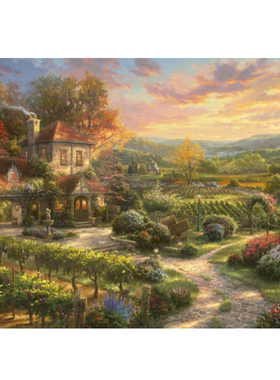 新品包邮Schmidt德国进口益智拼图59629美丽的葡萄园2000片金凯德