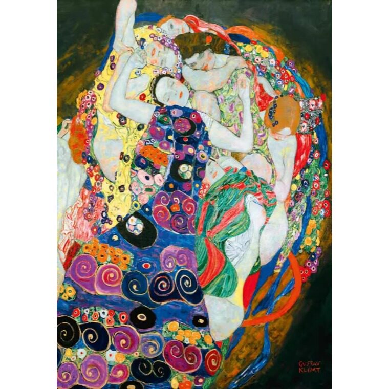 包邮 法国Bluebird蓝鸟进口拼图1000片克里姆特世界名画《处女》