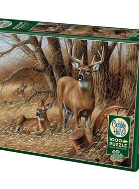 现货包邮 加拿大Cobble Hill 进口益智成人拼图80054 鹿1000片