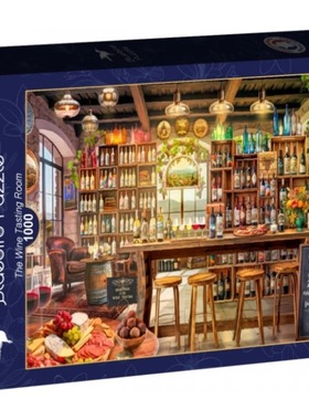 正品包邮 法国Bluebird蓝鸟进口成人益智拼图90916品酒屋1000片