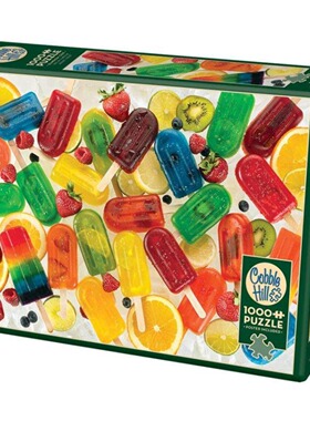 现货包邮 加拿大Cobble Hill 进口益智拼图80166多彩的冰棍1000片