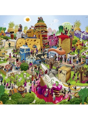 现货包邮 HEYE德国进口成人益智拼图30048糖果山1500片三角减压