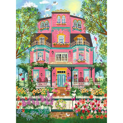 正版包邮 美国Galison进口益智拼图84675维多利亚豪宅1000片铝箔