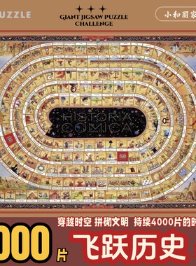 HEYE拼图4000片飞跃历史减压成人版高难度挑战欧洲地图足球世界杯