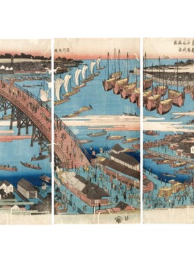 意大利Ricordi进口名画拼图 浮世绘 从幕末到明治1000片歌川广重