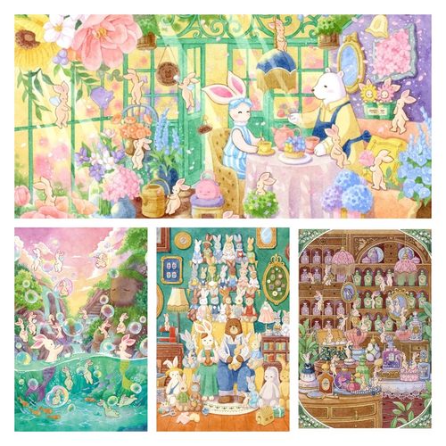 添添兔崽崽拼图阳光花屋泡泡谷
