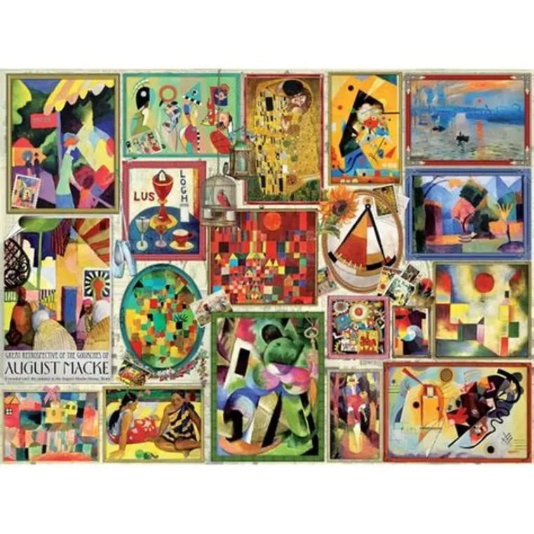 正品包邮 法国Grafika进口益智名画拼图33381世界名画合集2000片