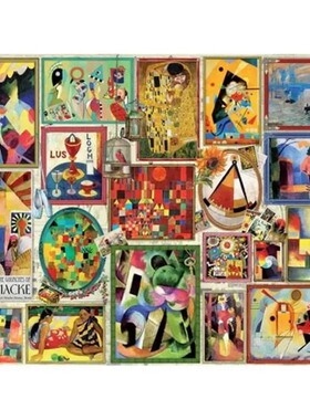 正品包邮 法国Grafika进口益智名画拼图33381世界名画合集2000片