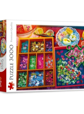 大幅挑战波兰trefl欧洲进口成人益智拼图玩具33079享受拼图3000片