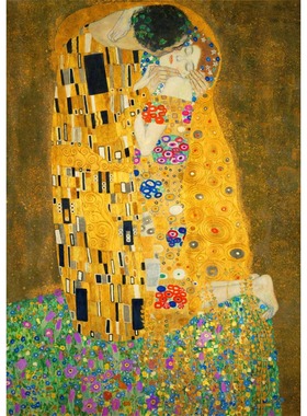 包邮 法国Bluebird蓝鸟进口益智名画拼图60215 吻 1000片克里姆特