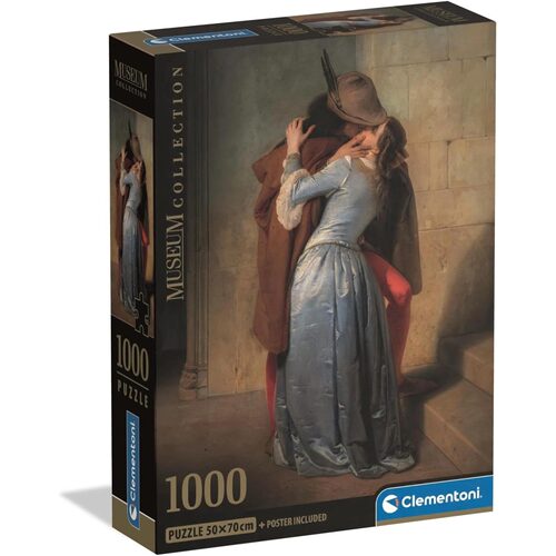 正品 Clementoni意大利进口益智名画拼图 最后一吻1000片海耶兹