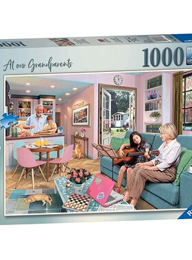 现货 睿思Ravensburger德国进口益智拼图13982在祖父母家1000片