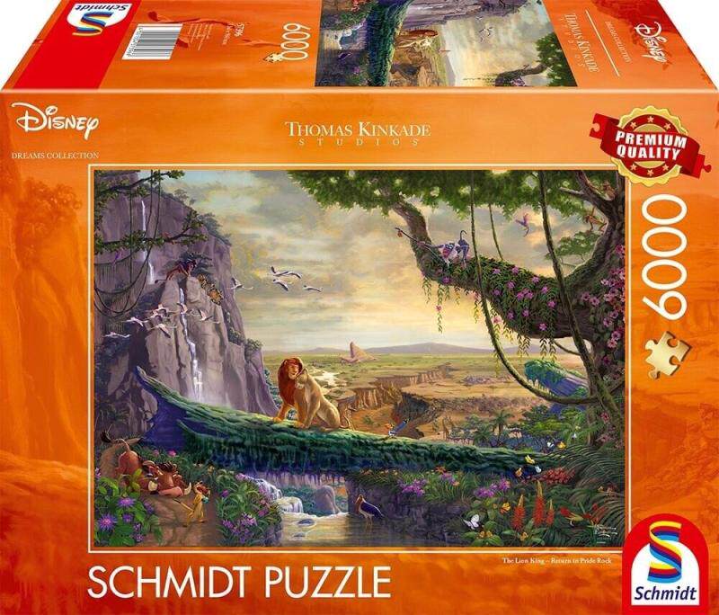 新品施密特Schmidt德国进口益智迪士尼拼图57396卡通6000片狮子王