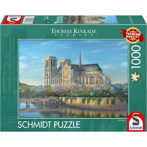 新款德国Schmidt施密特进口成人拼图1000片巴黎圣母院58796托马斯