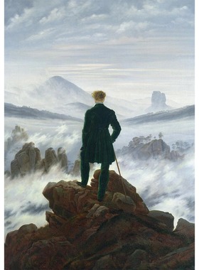 新品 奥地利Piatnik进口益智拼图5719雾海漫游者1000片弗里德里希