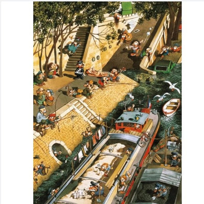 现货包邮 HEYE德国进口成人益智拼图29119法式热吻1000片通缉系列