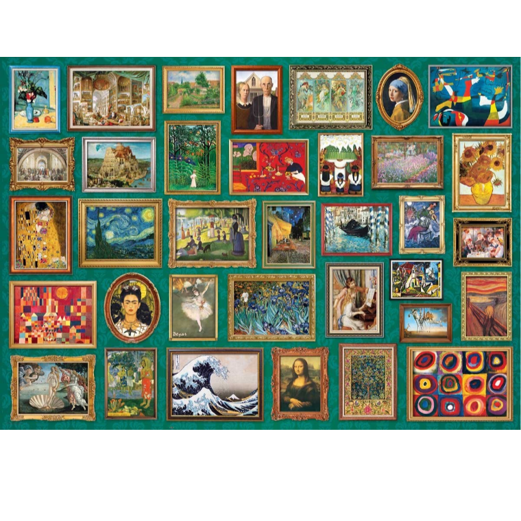 新品 Eurographics欧洲进口成人益智拼图6041世界名画合集2000片
