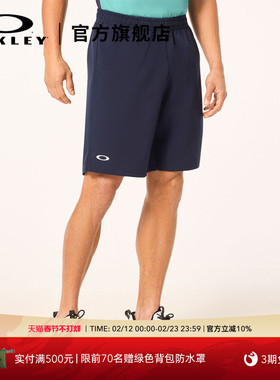 Oakley欧克利时尚简约男款休闲潮流黑色短裤FOA406327