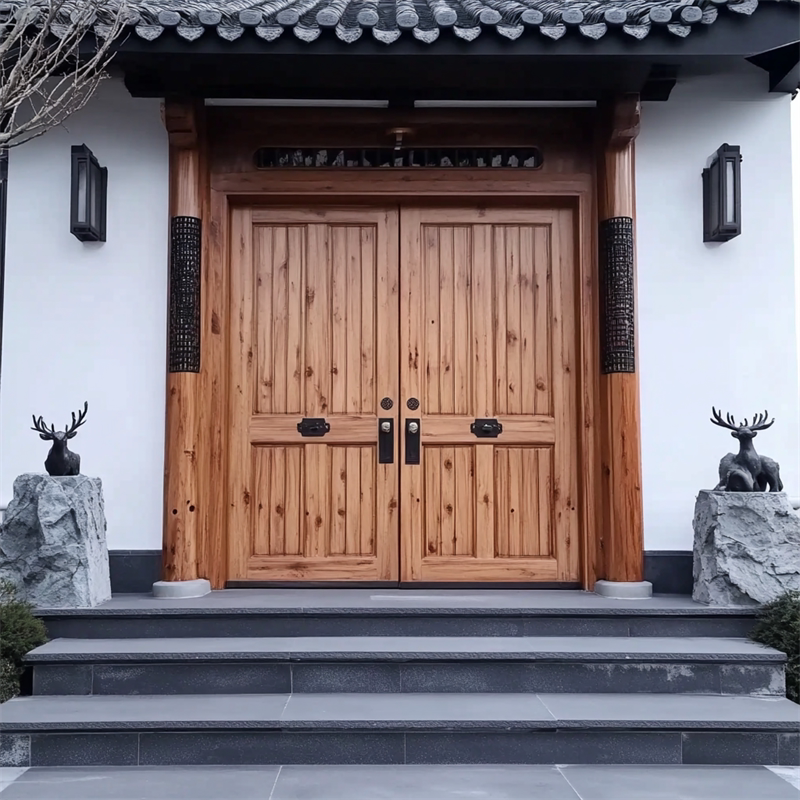 民宿庭院门 寺庙四合院农家庭院庭院门