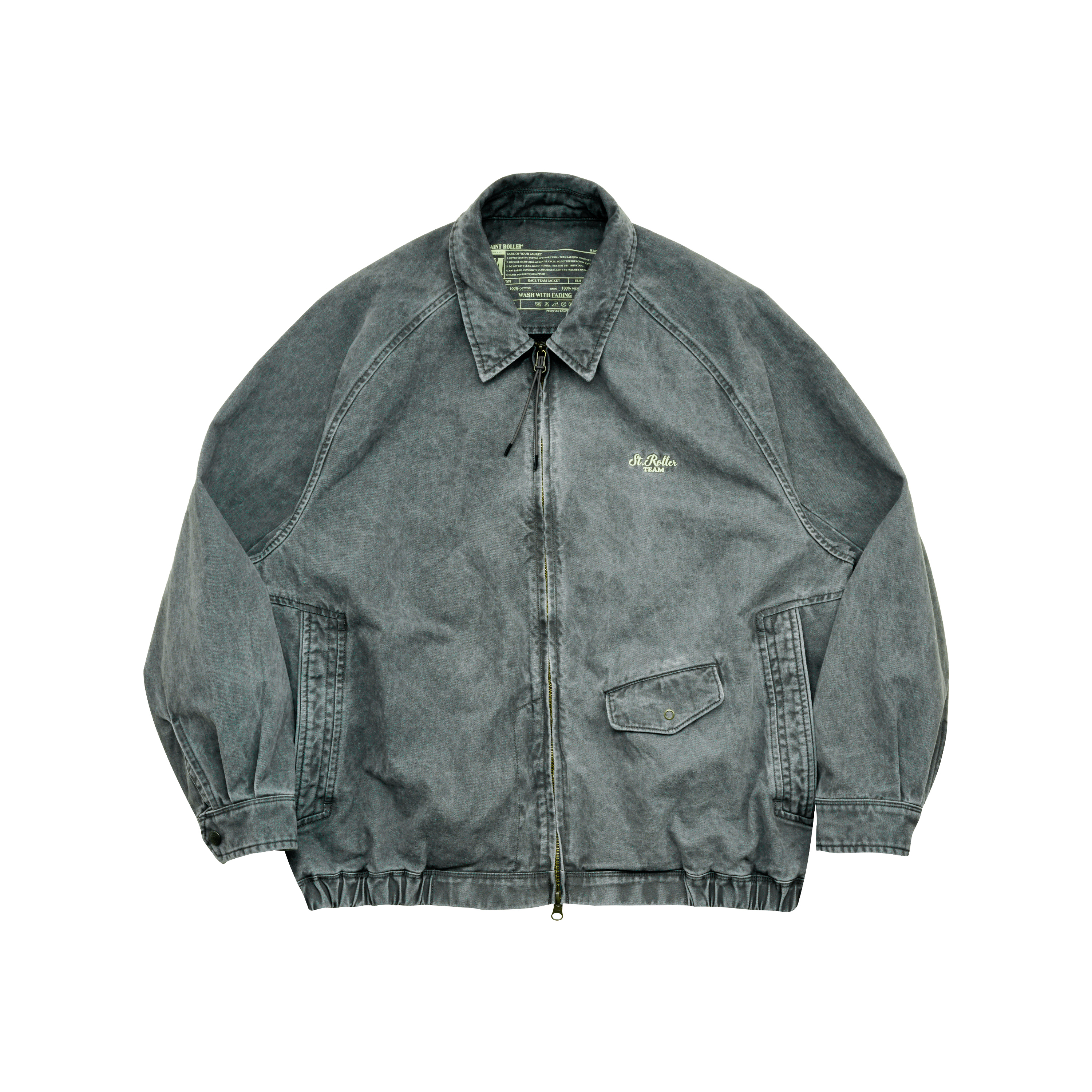 STRL 25FW 重磅底特律造旧自褪色短裝外套夹克