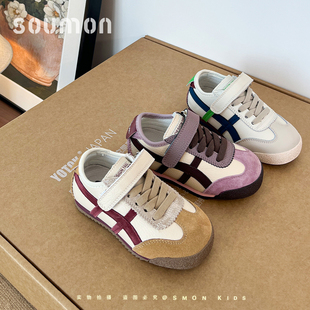 儿童运动鞋男童休闲鞋中大童德训女鞋2026春季新款女小童低帮板鞋