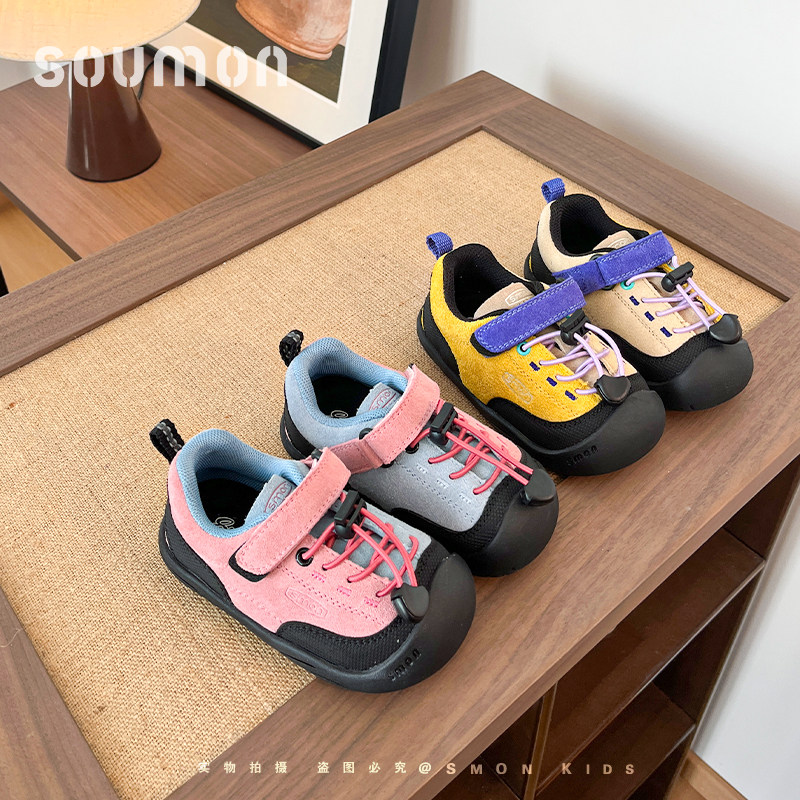 书萌儿童运动鞋2026春秋新款男童户外休闲鞋女童板鞋软底宝宝鞋子