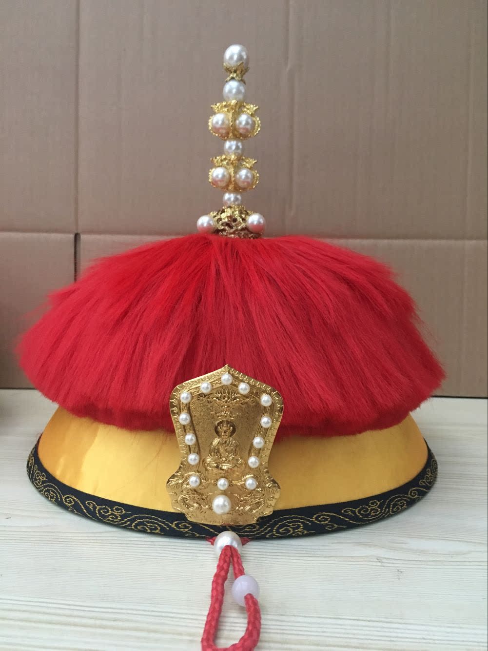 戏剧影视舞台古装表演道具清朝康熙雍正乾隆帽