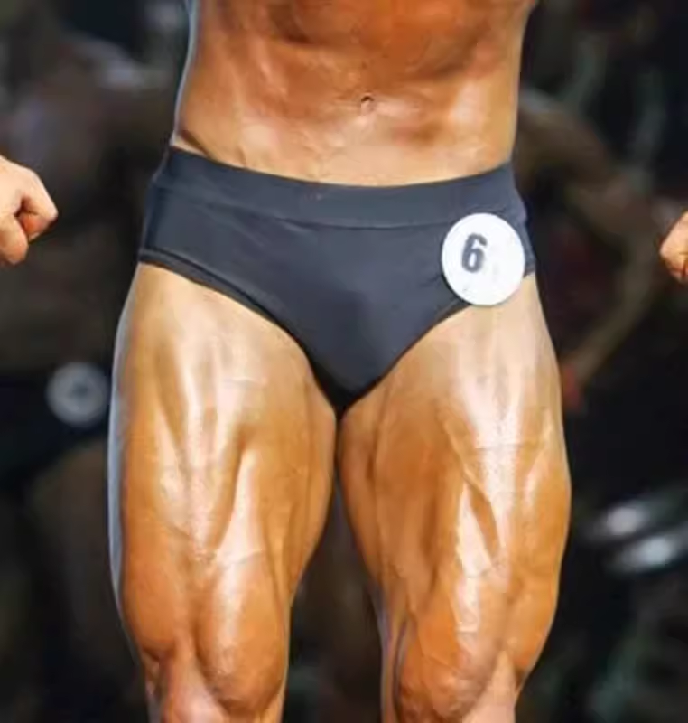 IFBB古典健美健体比赛裤三角平角弹力黑色哑光专业健身先生赛裤