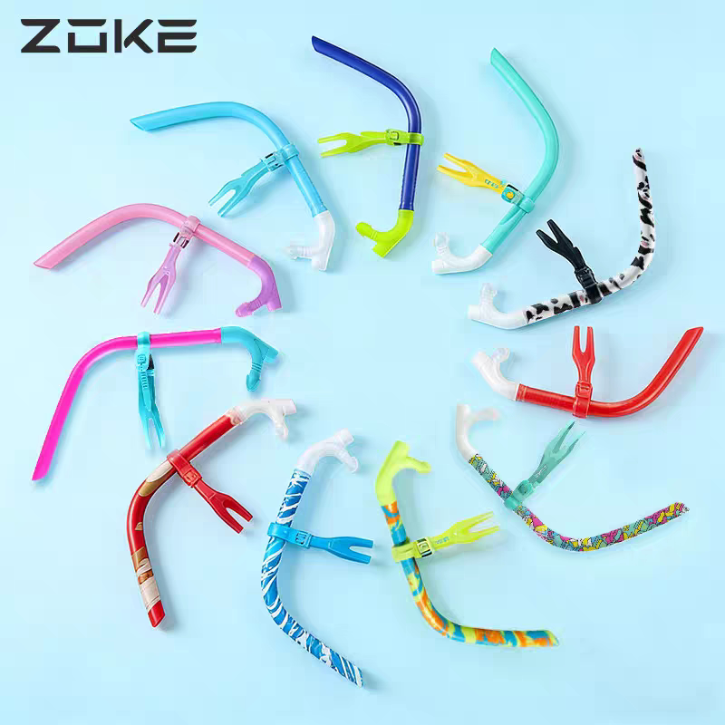 Zoke洲克游泳呼吸管成人儿童浮潜自由泳换气水下呼吸器专业装备