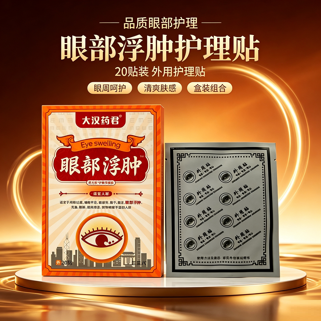 大汉药君眼部浮肿贴段太医护眼保健贴直播同款正品