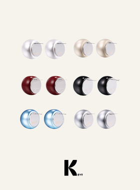 KEYT.自主设计版型显脸小超大质感多色珍珠贵气复古耳环耳钉