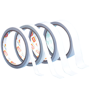 得力双面胶强力固定超薄透明玻璃墙面布高粘度手工海绵胶带批发不留痕泡沫胶带学生用手工diy儿童易撕贴文具