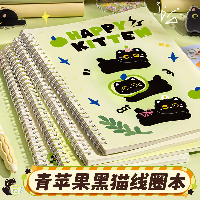 加厚线圈笔记本子B5初高中记事本图片