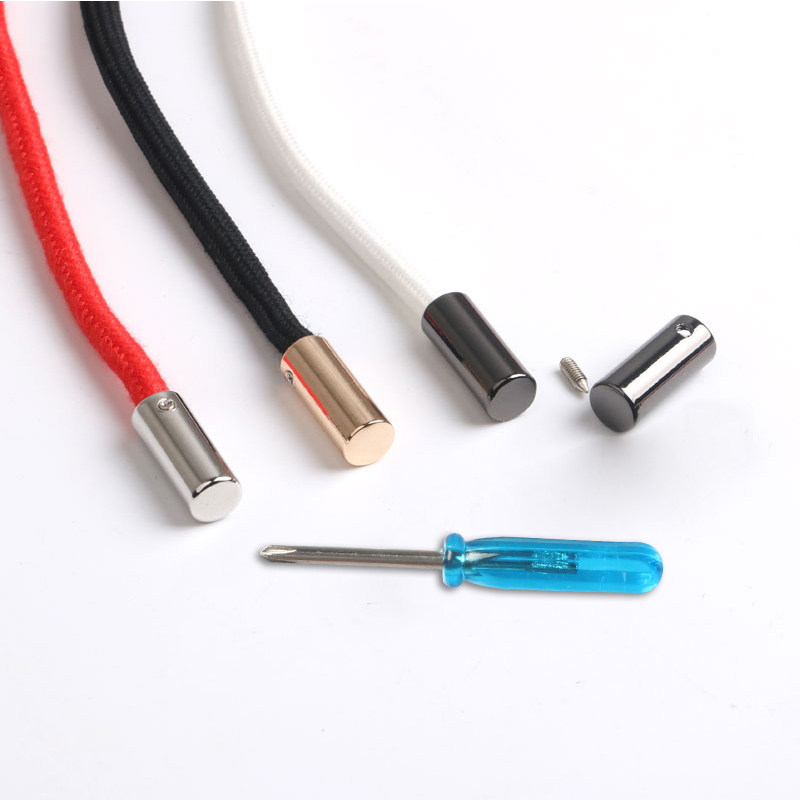 5mm金属吊钟拧螺丝吊坠大衣卫衣帽绳调节扣裤腰绳松紧扣服装配件