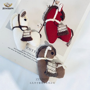 小马可爱卡通公仔包包手工布艺日系文艺复古小清新森女配饰 M1087