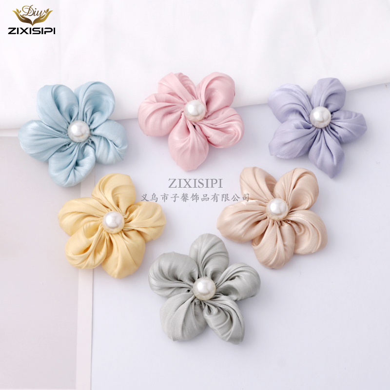 diy花朵辅料布艺手工高档头饰