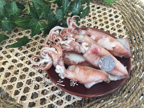 咸鱿鱼腌制晒干配饭面条炒菜