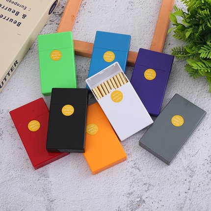 2025新款烟盒便携式细支5.5烟盒防压防水防潮防尘整包入塑料烟壳