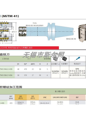 瓦格斯刀盘RTMC-D48-22-41B5 RTMC-D58-27-41B6 RTMC-D48-22-41B6