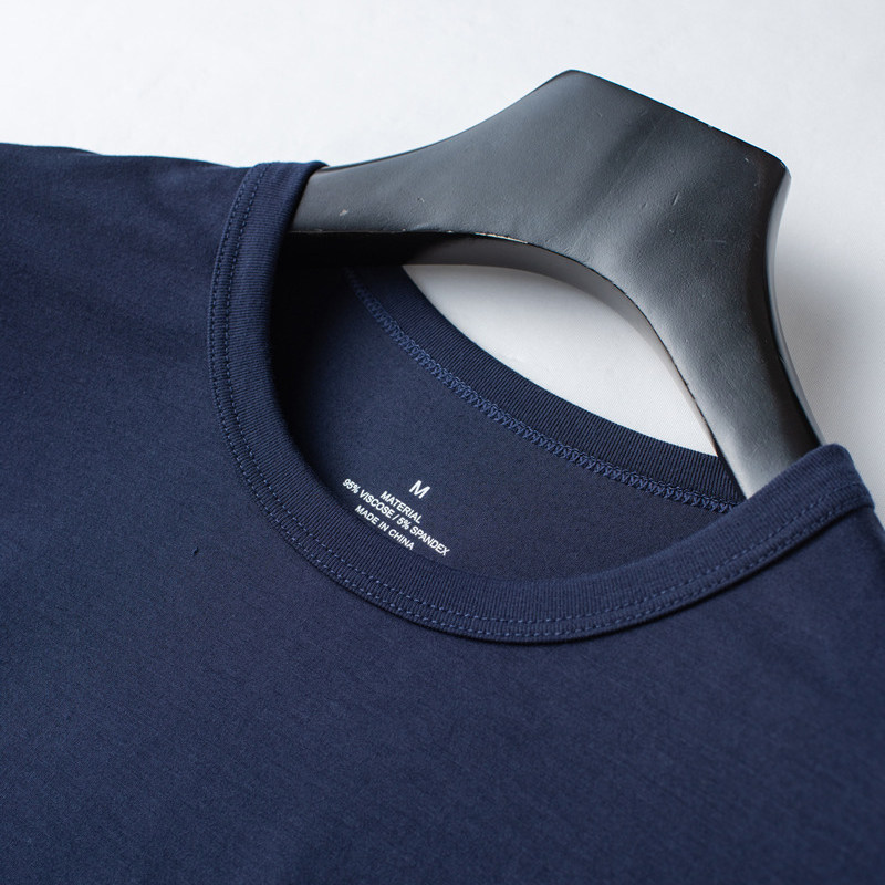 모달 여름 잠옷 남성용 얇은 느슨한 반팔 티셔츠를 입을 수 있습니다. 외부 스포츠 홈 의류 BOTTOMING UNDERSHIRT TOP