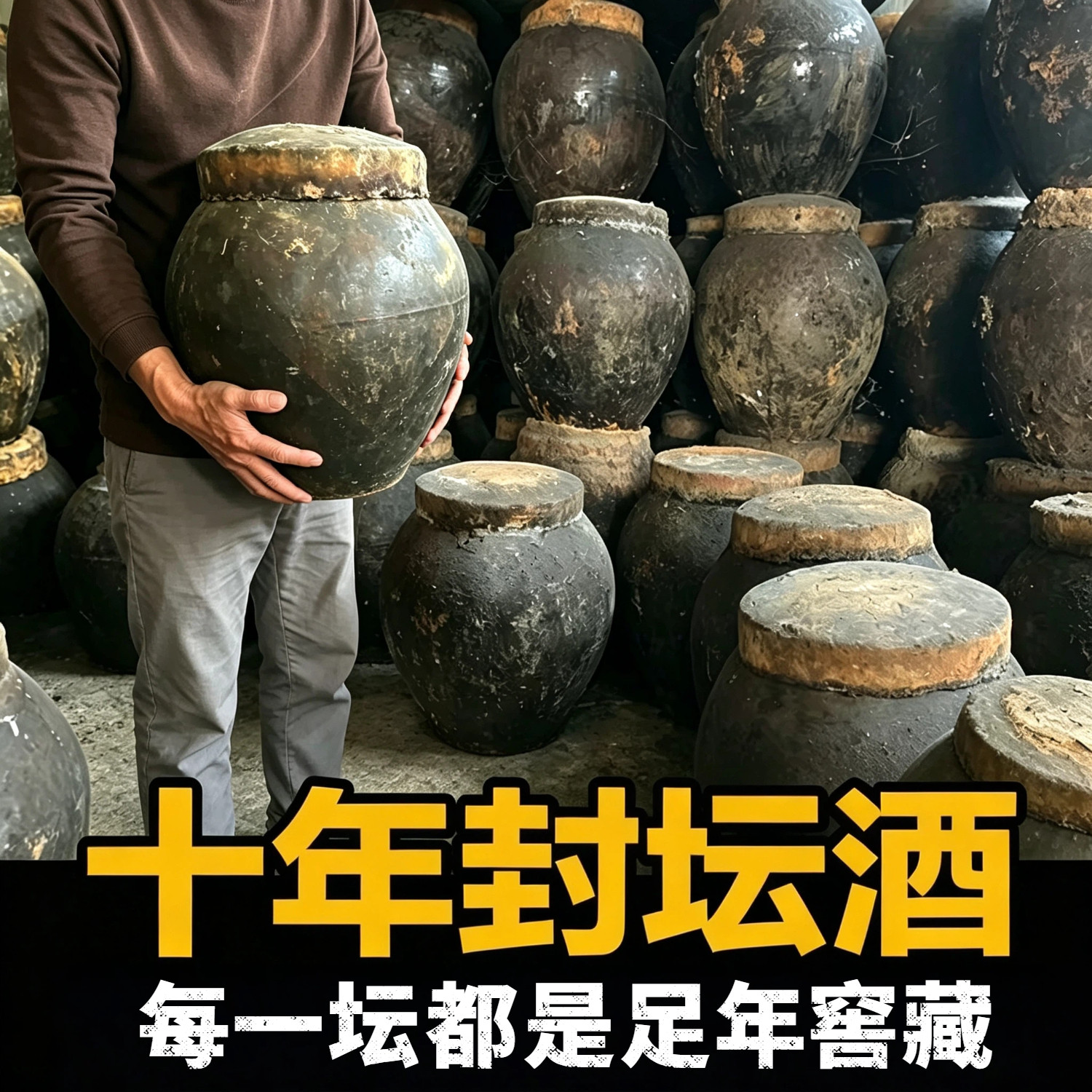 客家纯粮地窖酒十年封坛10斤