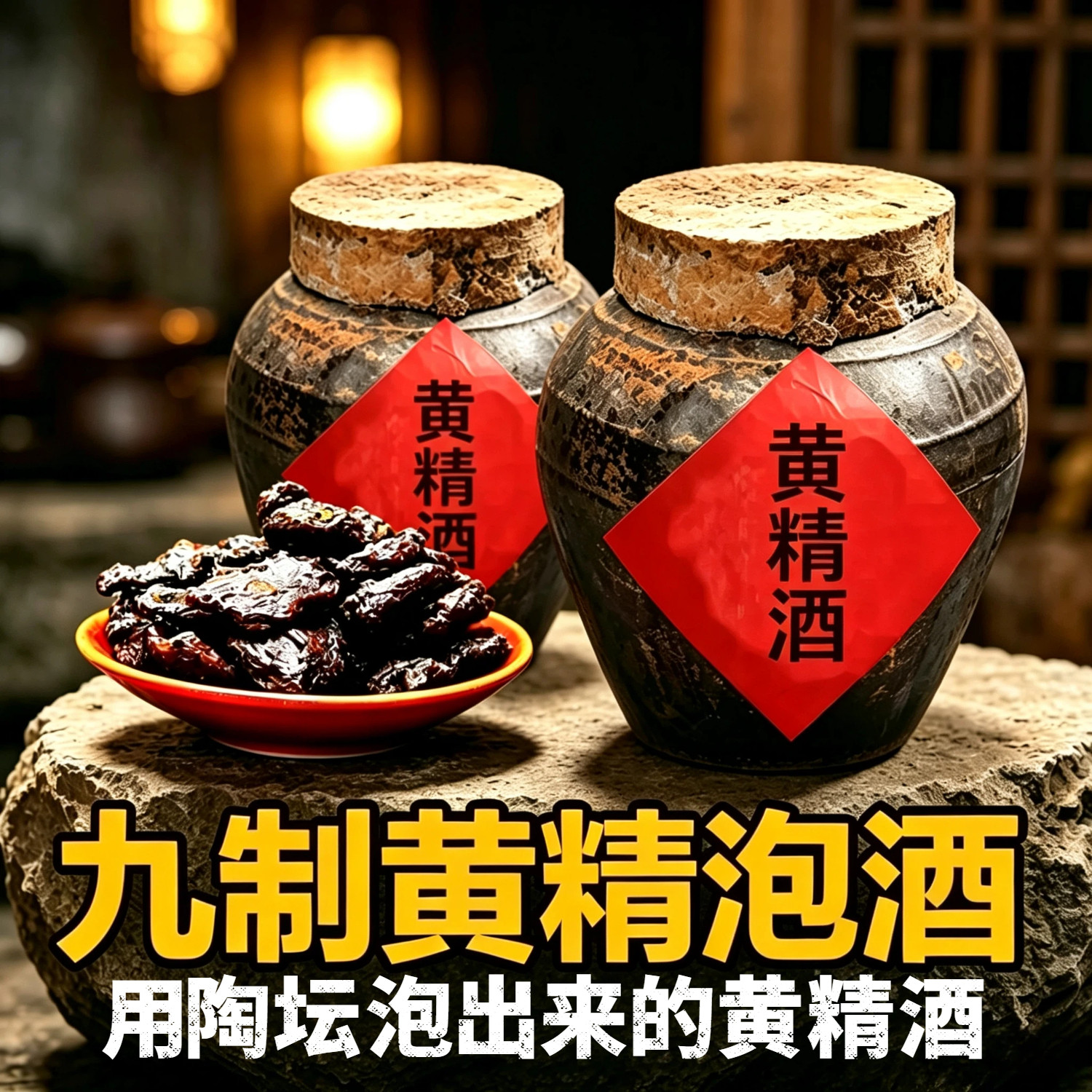 封坛地窖酒九制黄精浸泡酒40度