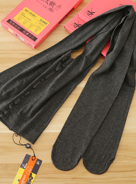 SK7290芯太软有氧棉120D灰色连裤袜女春秋薄款微压瘦腿打底袜外穿
