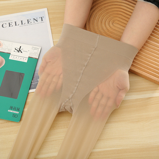 SK8915薄荷袜美肤袜女夏季 袜 超薄天鹅绒防勾丝脚底防滑丝袜5D连裤