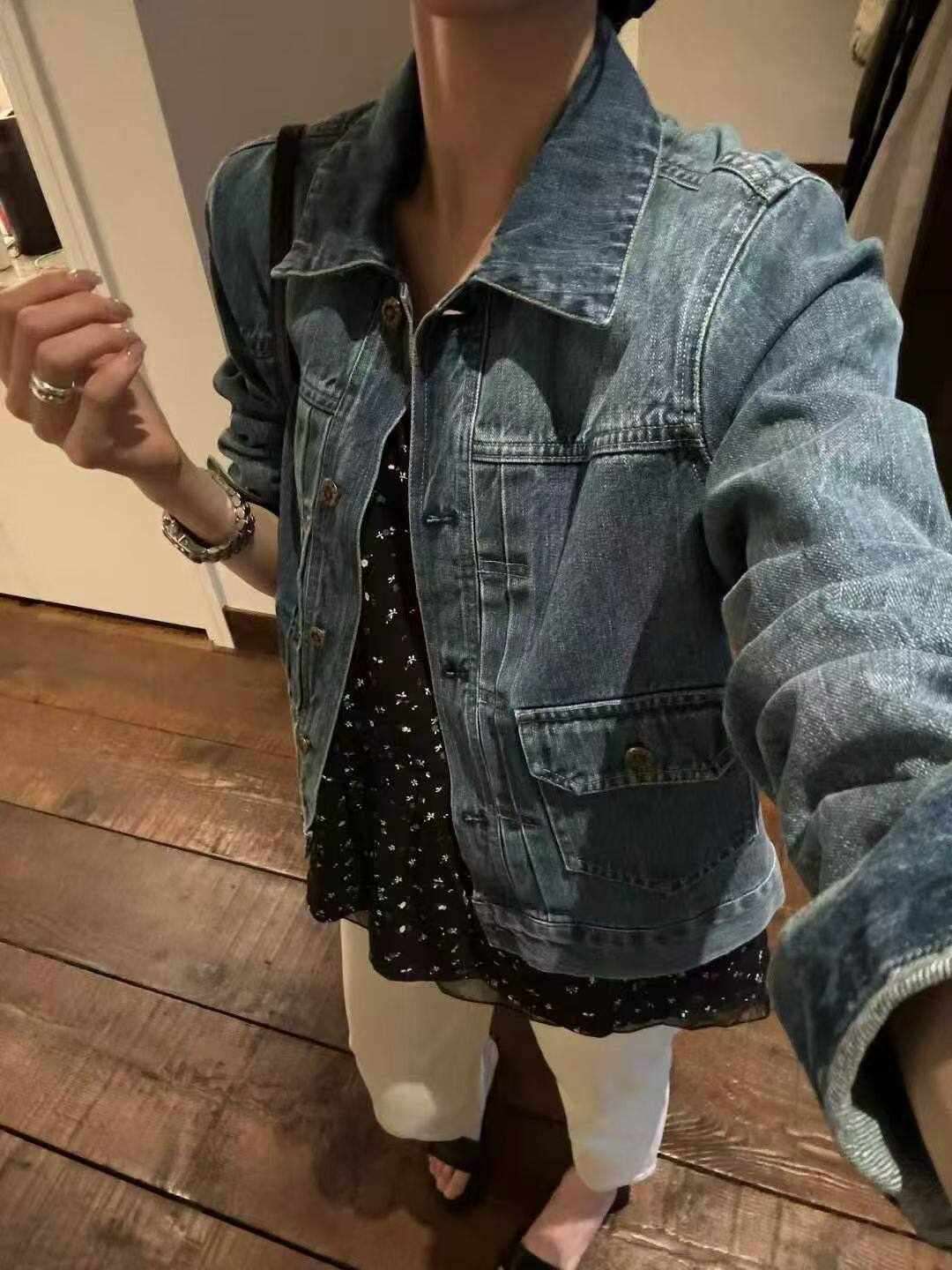 2026春季新款韩版时尚百搭显瘦牛仔外套女宽松短款韩国牛仔上衣女