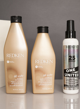 Redken美国列肯All soft全面柔顺保湿滋润洗发水护发素沙发