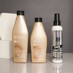 Redken美国列肯All soft全面柔顺保湿滋润洗发水护发素沙发