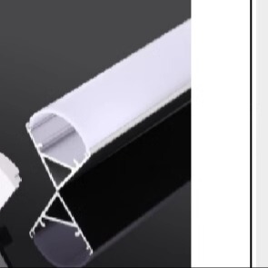 1616窗帘盒转角斜发光铝材90度V型槽罩 墙角软硬灯条拐角阴角型材